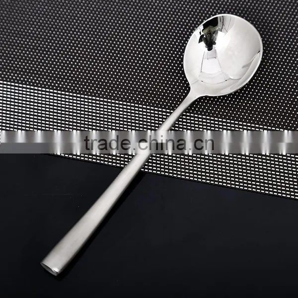 LFGB Stainless Steel Kitchen Utensil Korea Round Spoon HT62 photo-3