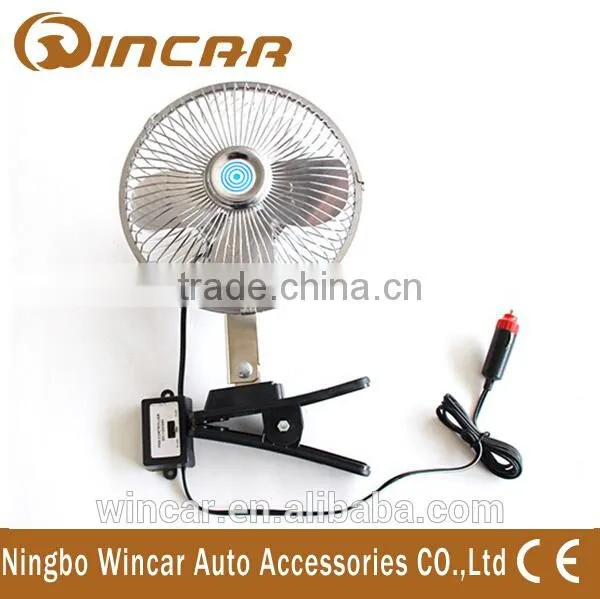 12V/ 24V Mini Electric Fan Oscillating Car Fan photo-2