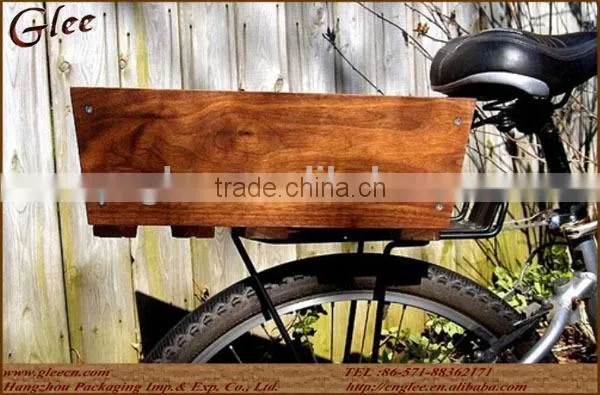 Cheap Wooden Bike Basket Looks Waterproof Wooden Crate photo-6