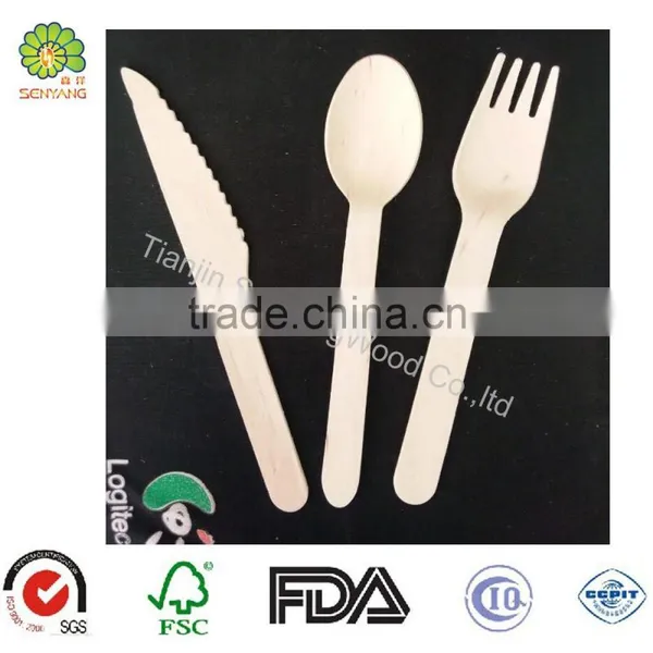 Wholesale Dot Party Disposable Wooden Fork photo-3