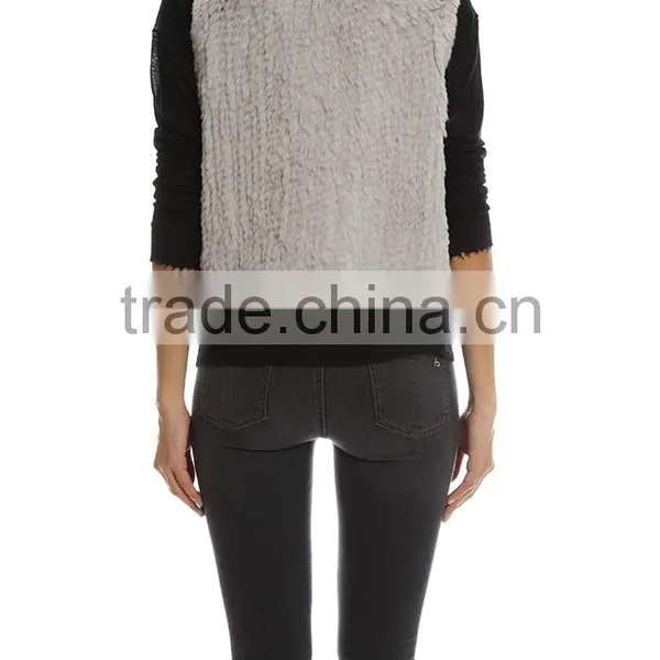 2016 Winter Popular Fashion Women Rabbit Fur Vest photo-3