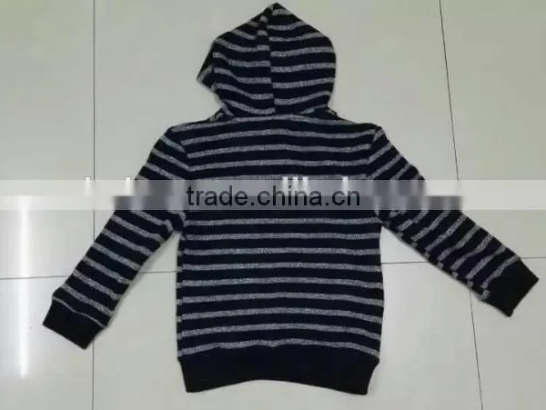 Yiwu Stocks Lots Boy's Fashion Stripe Hoodies Pullover photo-5
