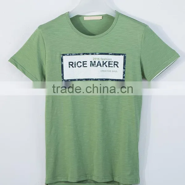 NEW Design Casual Slub BAMBOO Cotton t Shirt Men Offset 3D Printing O-neck Special Cool Top Tees photo-2