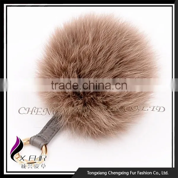 CX-A-63 Cute Fox Fur Pompom Keychain photo-2