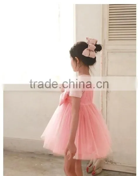 New Fashion Baby Girl Dress Pink Party Children Dress For Summer photo-6