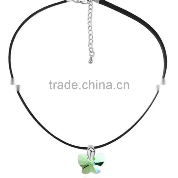 Sparkling Crystal Fishing Wire Necklace Simple Wire Necklace With cz Crystal Sotne High End Crystal Necklace Elegent Jewelry photo-5