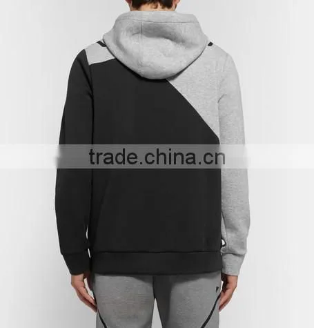 Custom Best Quality Plain Sport Hoodie Patchwork Pull Over Jersey Hoodies and Sweatshirts photo-3