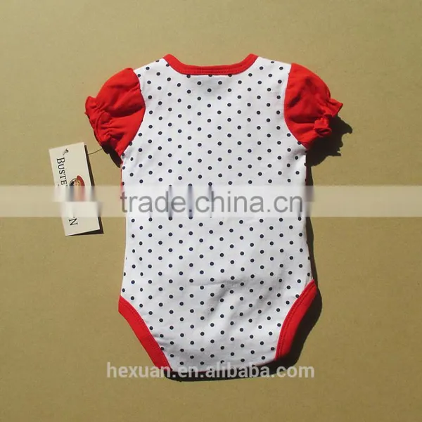 OEM or Stocked 100% Cotton Newborn Infant Baby Romper Coffee Cotton Jumpsuit Pattern photo-2
