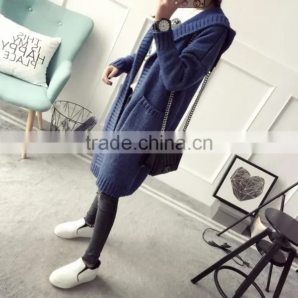 Hooded Cardigan Sweater Coat Korean Female and 2017 New Spring All-match Sweater photo-3