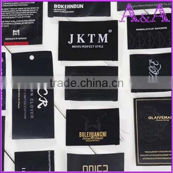Custom High Quality Hem Woven Textile Printed Fabric Brand Size Care Label for Clothing photo-2