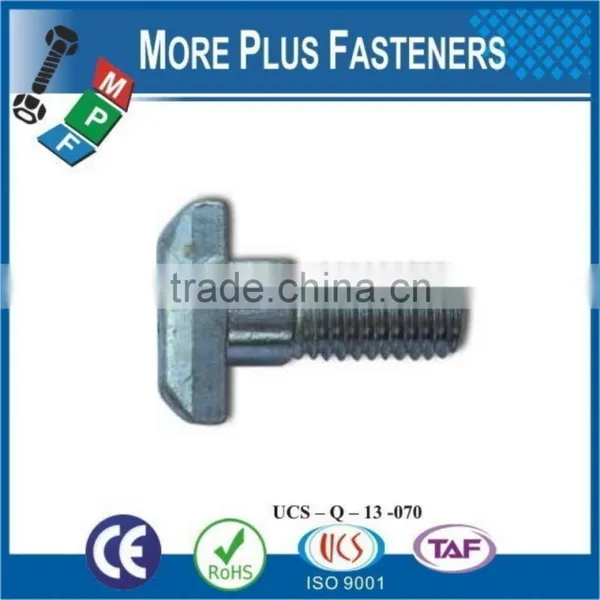 Made In Taiwan Stainless Steel Black Oxide Bright Zinc Plated Tee Head Bolt photo-6