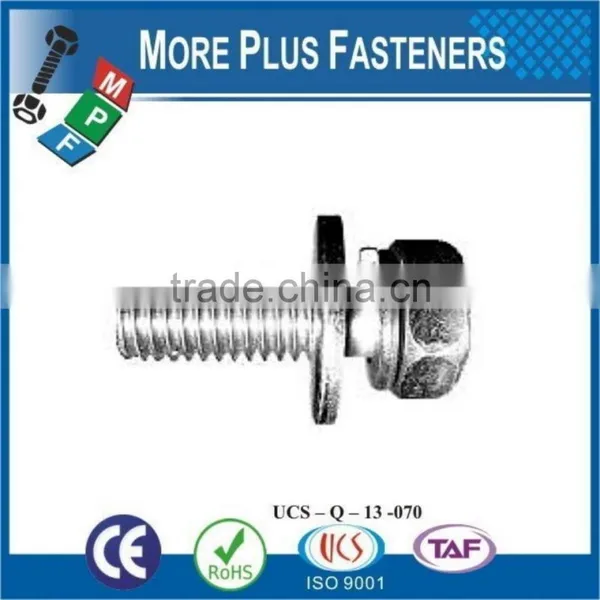 Made in Taiwan Zinc Plated Chrome Plated Stainless Steel Phillips Pan Head External Internal Tooth Lock Washer SEMS Screw photo-3