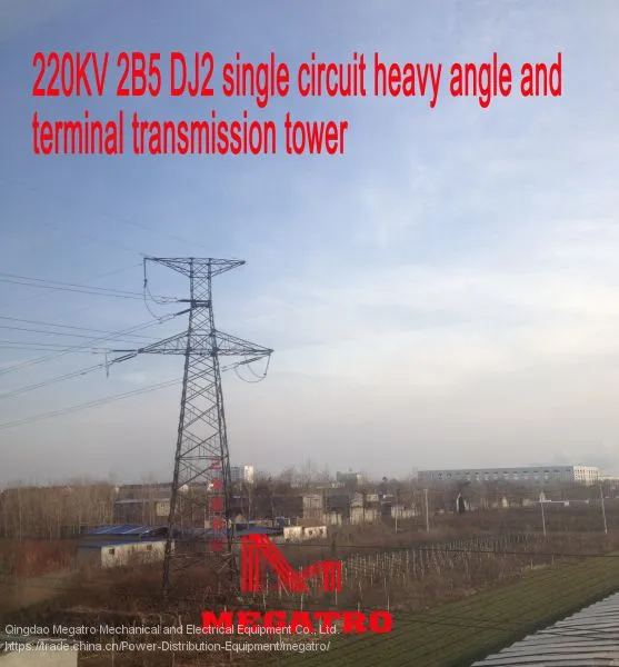 MEGATRO 220KV 2B5 DJ2 Single Circuit Heavy Angle and Terminal Transmission Tower photo-4