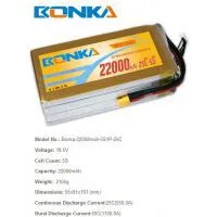 18.5V 25C 5S 22000mAh China Suppler Lipo Battery for Multicopter