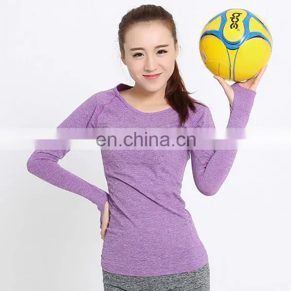 Women 's T-shirts Running Gym Wear High Elastic Tights Women's Sport Shirts Long Sleeve Shirts Fitness Women Clothes Tops photo-5