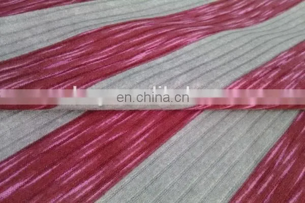 Shaoxing Winfar Polyester Cotton Drop Needle Pigment Prict Knit Interlock Fabric photo-6