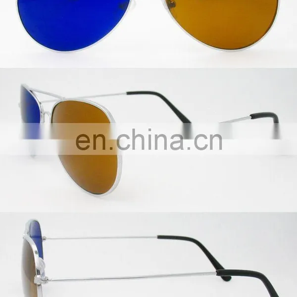 Metal blue/brown lens 3D glasses(3D006)