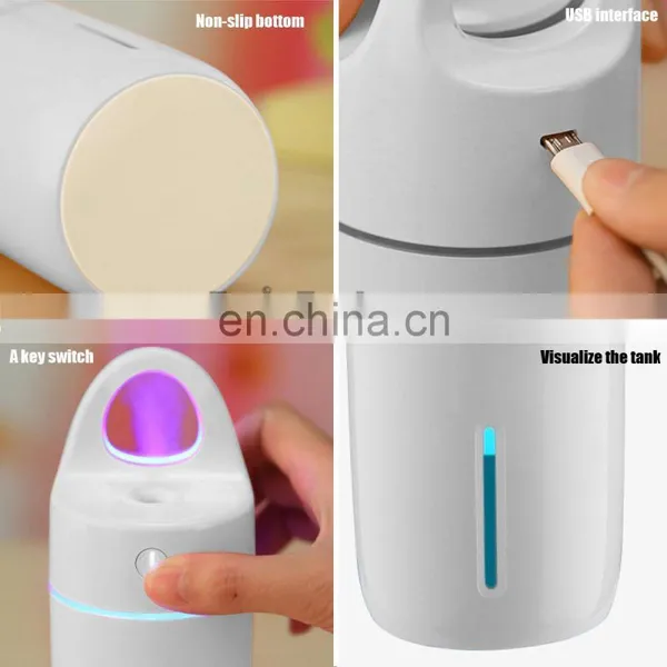 Desktop Cup Night Light USB Car Air Purifier, Mini Humidifier Car Air Freshener, Car Air Purifier Ionizer Oxygen Bar photo-6