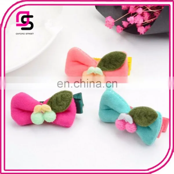 Fashion Baby Girl Candy Color Hair Bow Clip Hairpin
