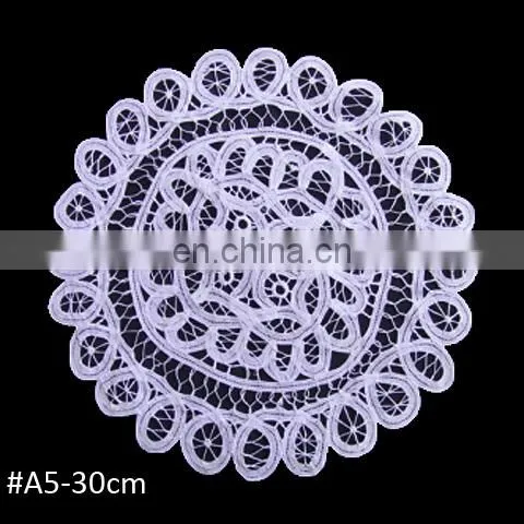Round Battenburg Lace Tea Party Table Cloth Decoration 30CM