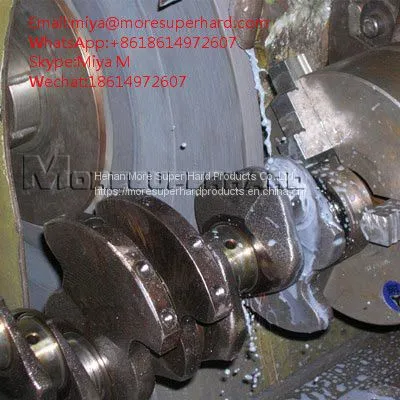Conventional Crankshaft Grinding Wheel Grinding Crankshaft for Engines of Cars Miya@moresuperhard.com photo-2