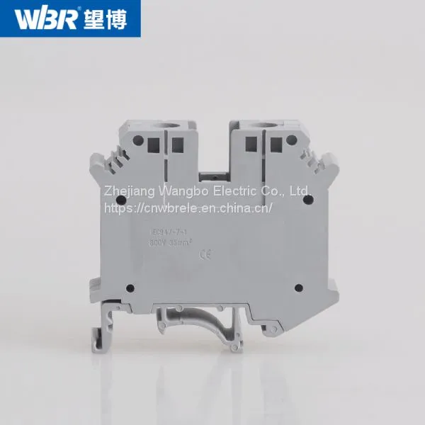 Din Rail Terminal Blocks UK35B Pure Copper Connector Screw Terminal Block photo-3