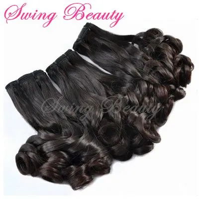 100% Natural Remy Human Hair Weaving Bundles Extensions Fumi Curly photo-2