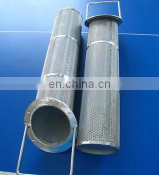 304 Stainless Steel Perforated Sheet Cleanable and Reusable Basket Oil Filter photo-6