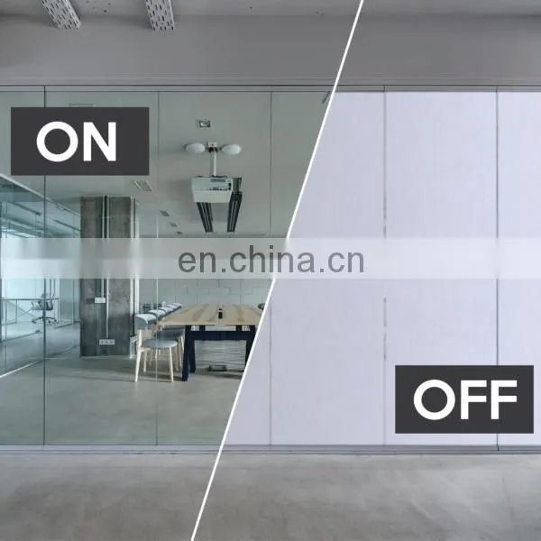 Electric Smart Glass High Quality Magic Switchable PDLC Film Glazing Low Iron Super Ultra Clear Ultrawhite Tempered Laminated6+6 photo-7