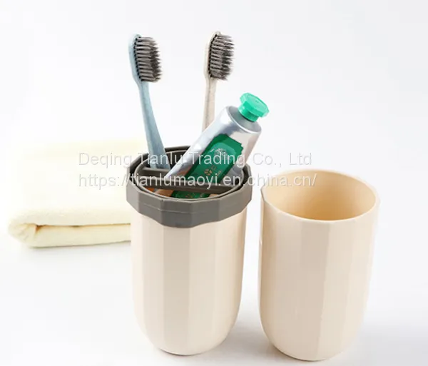 Mini Travel Wash Cup Household Wash Set Cup With Toothbrush Set Outdoor Business Trip Storage Box Toothbrush photo-3