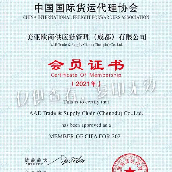 AAE Trade & Supply Chain (Chengdu) Co., Ltd. company overview - view 2