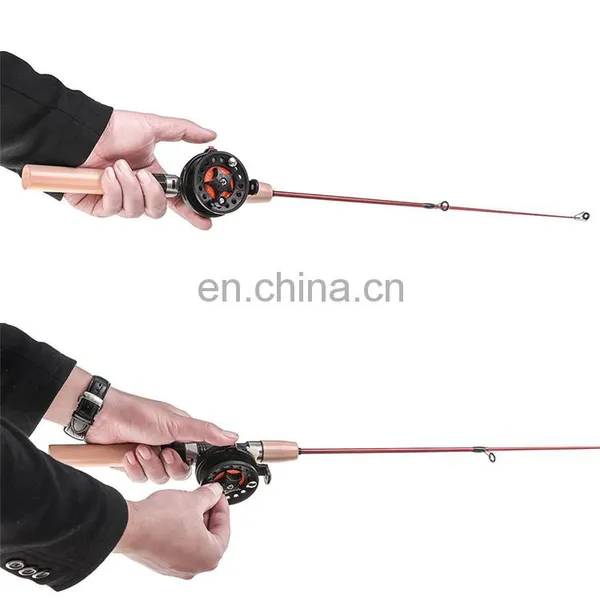 Winter Telescopic Fiberglass Ice Fishing Rod Set 90cm 100cm 2 Section Fishing Rod Short Throwing Fishing Rod Ice Fishing Rod photo-3