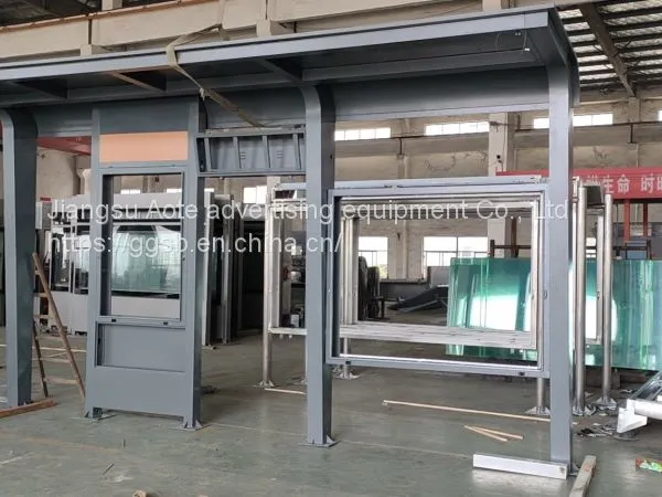 Outdoor Fault Reporting Bus Stop Sign Aluminum Profile Bus Shelter Platform Billboard Direct Selling photo-2