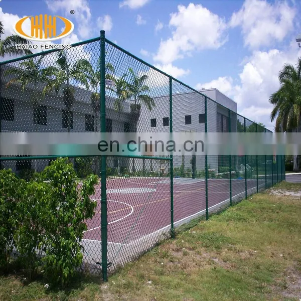 Green PVC Coated Chain Link Wire Mesh Fence photo-4