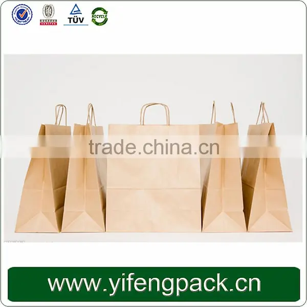 Custom Printed Full Colors Pantone Colors Printing White Kraft Paper Bag photo-3