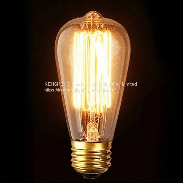 ST64 LED Filament Bulb 1w/2w/4w/5W/6w/7w/8w LED Edison Bulb E26/E27 Dimmable photo-3