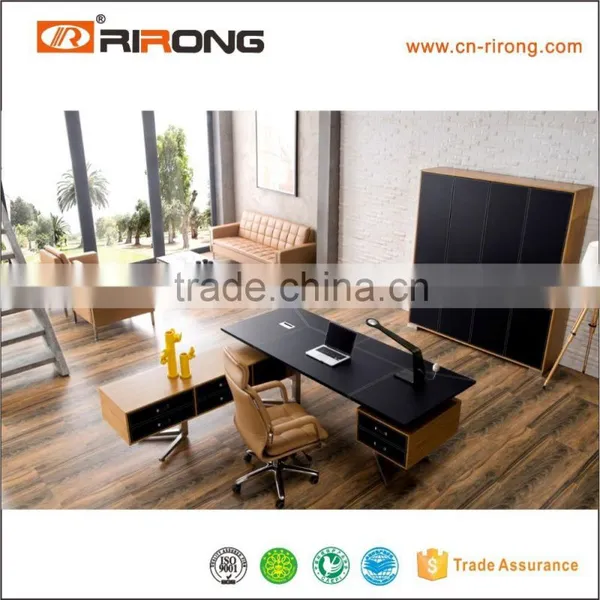 Modern Design Customized Steel Wood Leather Conference Table photo-2