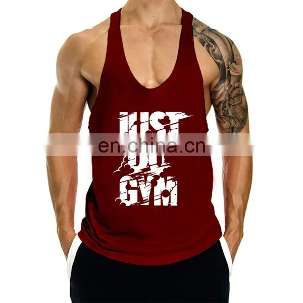 Wholesale Custom Print Logo Fitness Sport Bodybuilding Stringer Workout Tank Top photo-5