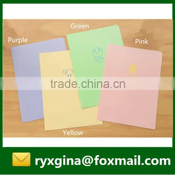 Hot Sales Creative Design Office Stationery l Shape Plastic Document Folder photo-4