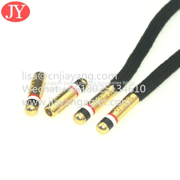 25mm Shiny Blak Plastic Shoelace Aglet Blank Shoelace Coed Ends for Hoodie/sport Pants photo-4