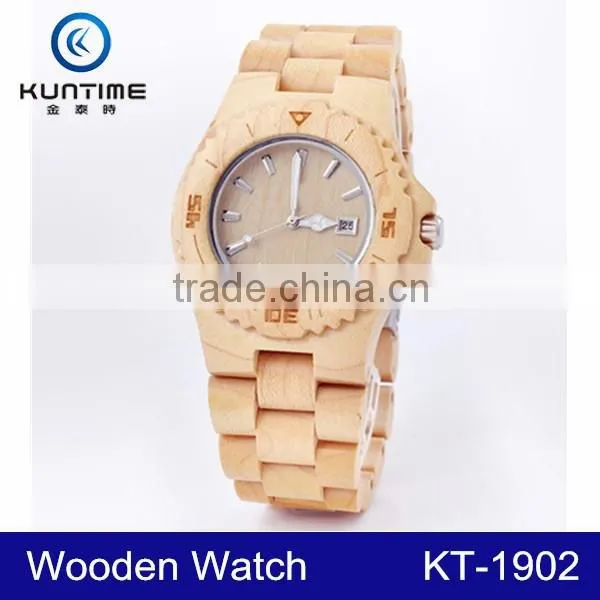 2015 High Quality Luxury Vogue Digital Wooden Watch photo-5