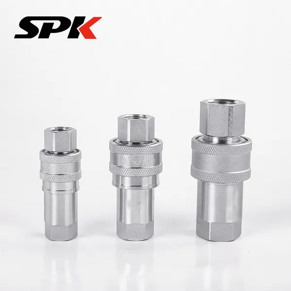 KZE Series British Standard (BSP) Open-Close Type Hydraulic Carbon Steel Quick Couplings, High-Pressure Hydraulic Tube Quick Disconnect Couplings photo-5