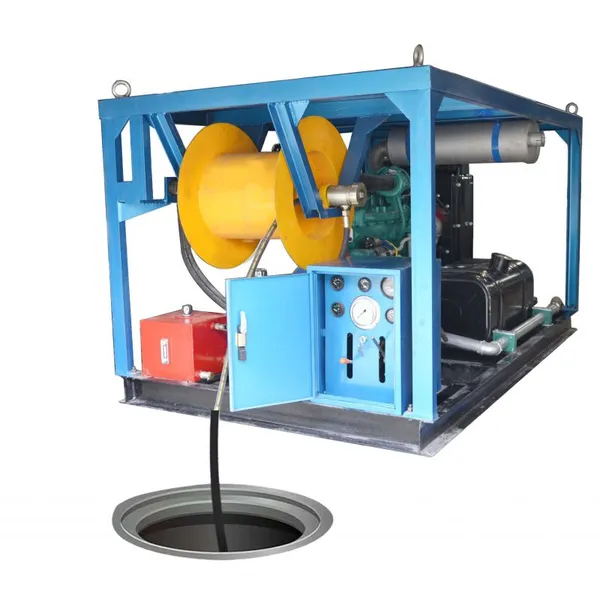 6-cylinder Diesel 300-1200mm Drain Pipe Cleaning Water Jetting Machine Sewer High Pressure Cleaning Machine photo-2
