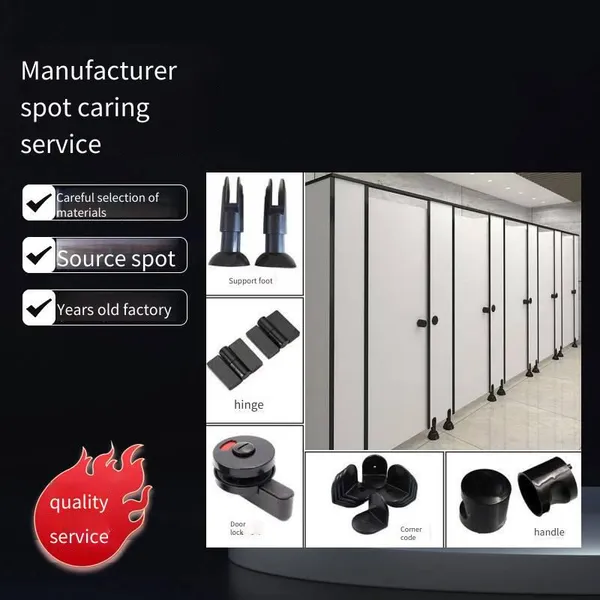 Zhanjiang Antibacterial Compact Laminate Toilet Partition Boards Are Moisture and Impact Resistant. Pvc Boards Are Suitable for Use in the Damp Environment of Toilets photo-3