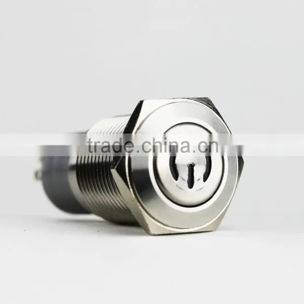 12v Latching Metal Pushbutton Switch Waterproof Ip65 photo-3