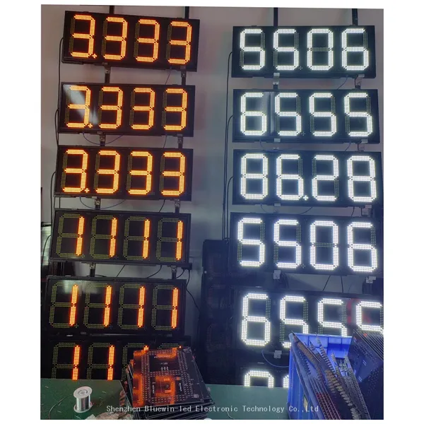 Custom Size LED Fuel Price Board High Brightness Anti High Temperature Screen for Saudi Arabia Gas Station Project photo-2