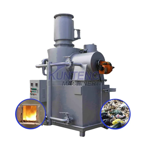 Good Quality Municipal Waste to Energy Tire Incinerator Machine With Smoke Filter EPC