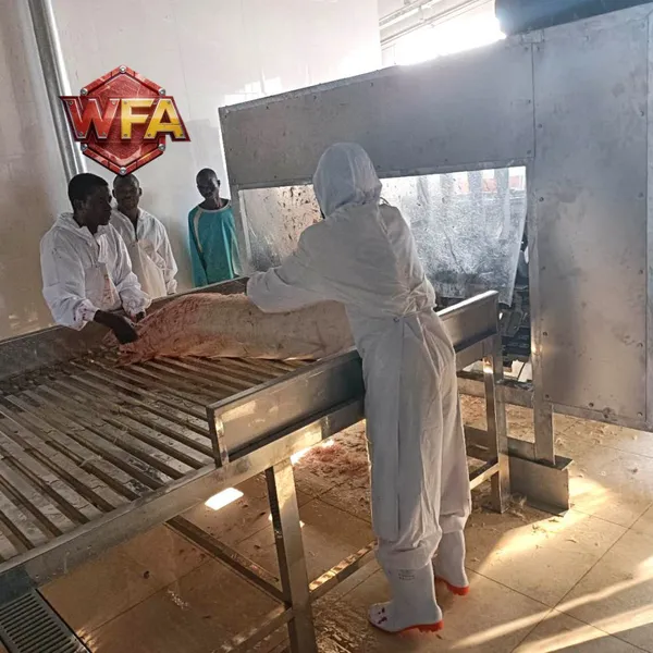 CE Fully Automatic Complete Pig Slaughter Processing Line Evisceration Table Pork Cutting Machine With Installation photo-2