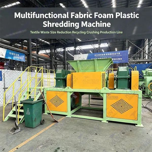 Multifunktions-Faservlies-Schaumstoff-Schredder Textilabfall-Zerkleinerungs-Recycling-Zerkleinerungs-Produktionslinie EPC