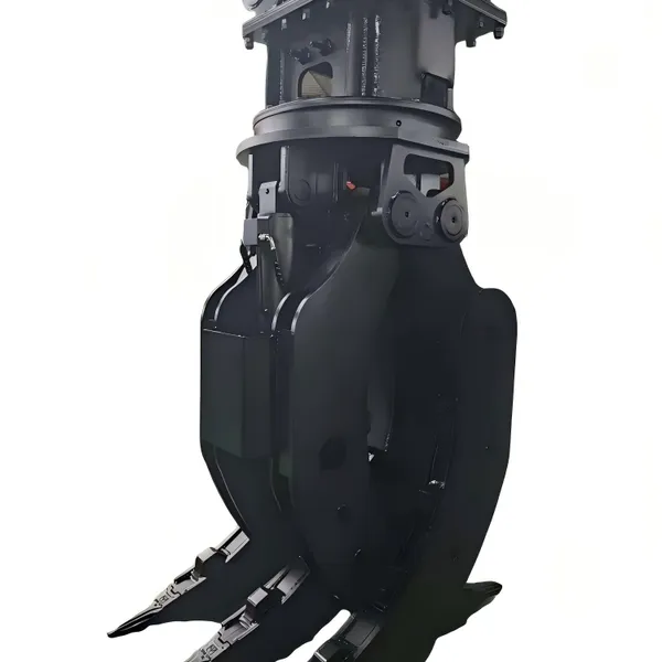 Factory Direct 20T Excavator Stone Grab OEM Custom Tine & Pin Size | 360° Hydraulic Rotary Grapple Supplier With Slew Bearing Drive, QC Certified photo-4